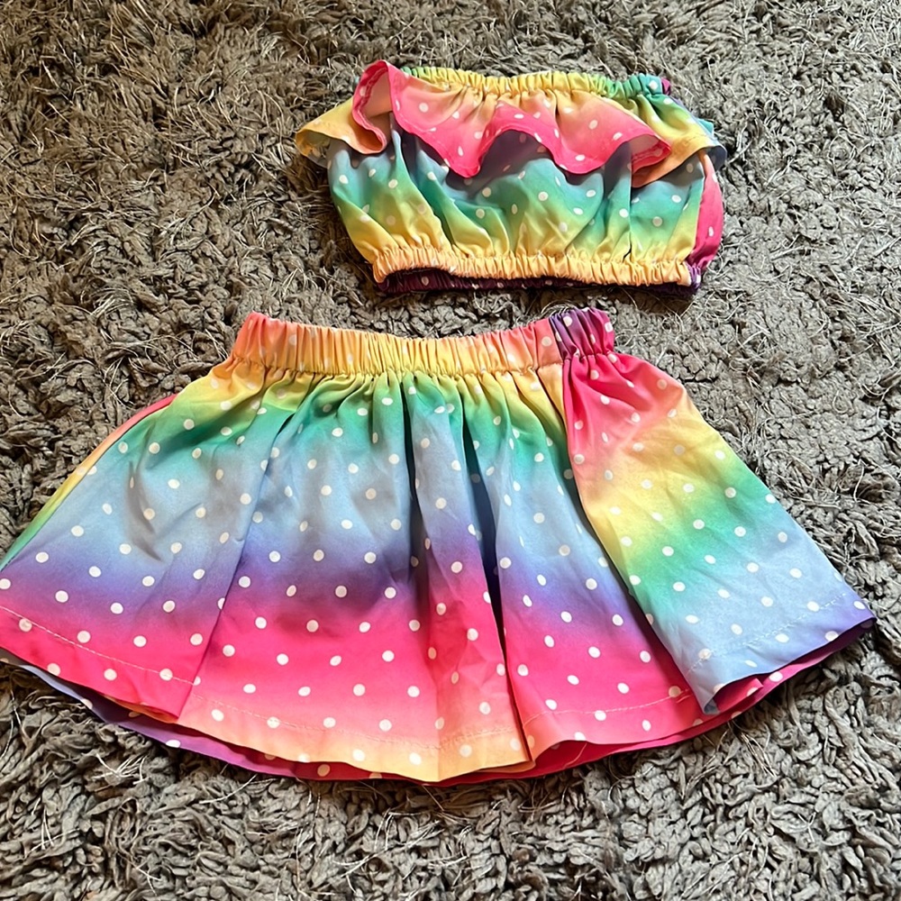 Colorful skirt set